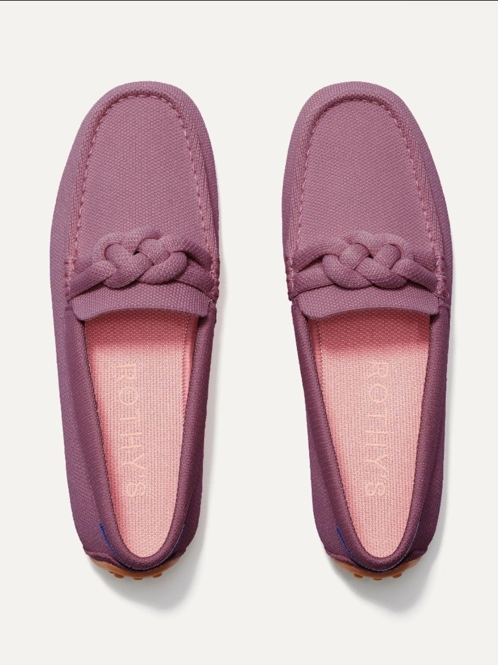 Rothy's The Braid Driver Mauve 10.5 NIB Discontinued Color Loafer